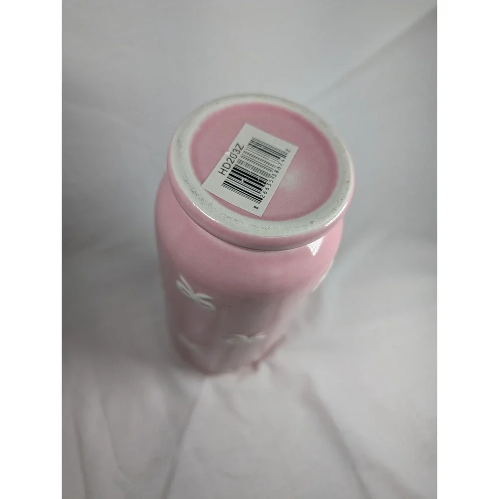 Room Essentials Ceramic Pink Bow Vase